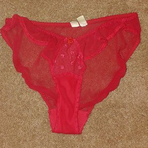 Gold Label VTG Victoria's Secret Red Panties L